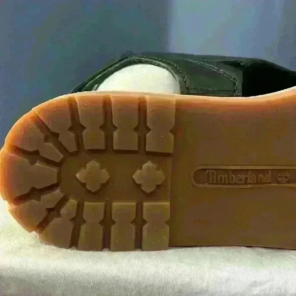 Timberland Women’s Natoma Ankle Strap Black Leather Sandals - Picture 5 of 6